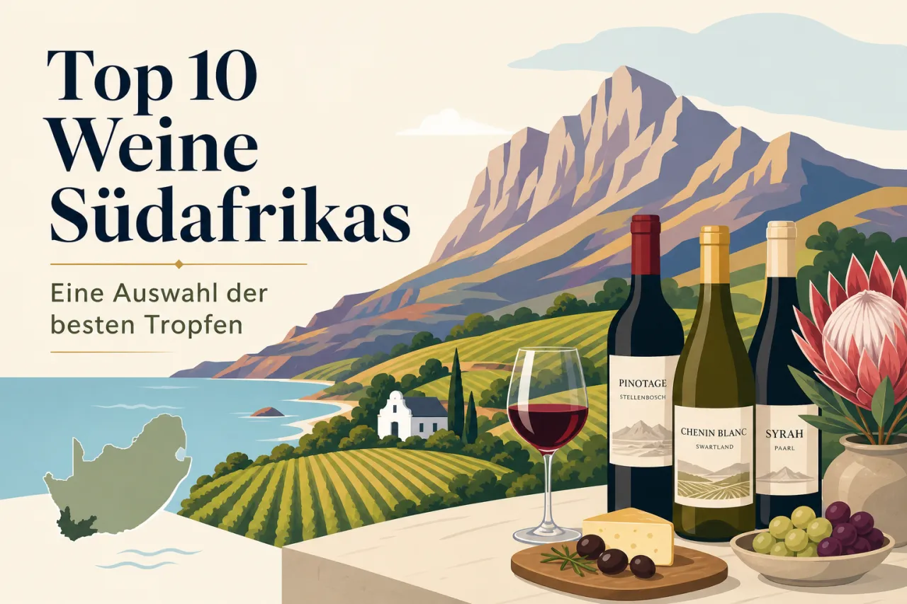 Top 10 Weine Südafrikas: Eine Auswahl der besten Tropfen