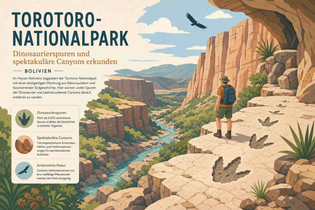Torotoro-Nationalpark: Dinosaurierspuren und spektakuläre Canyons erkunden