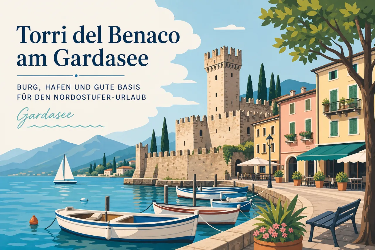 Torri del Benaco am Gardasee: Burg, Hafen und gute Basis für den Nordostufer-Urlaub