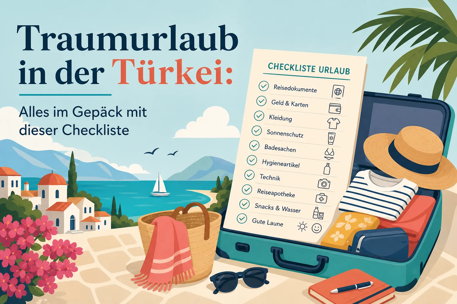 Traumurlaub in der Türkei: Alles im Gepäck mit dieser Checkliste