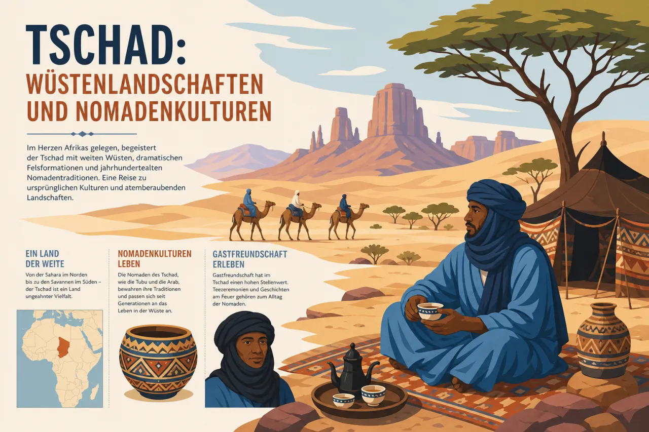 Tschad: Wüstenlandschaften und Nomadenkulturen