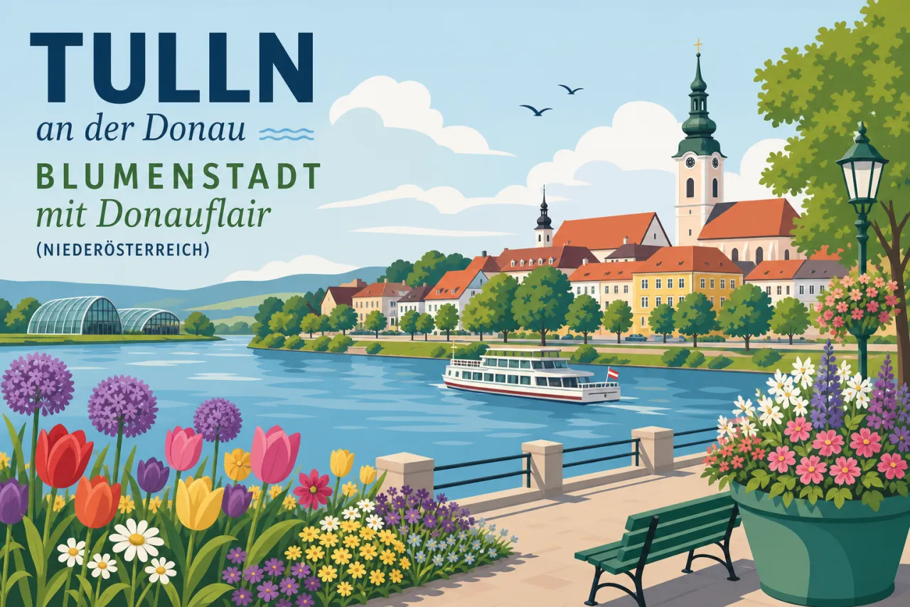 Tulln an der Donau: Blumenstadt mit Donauflair