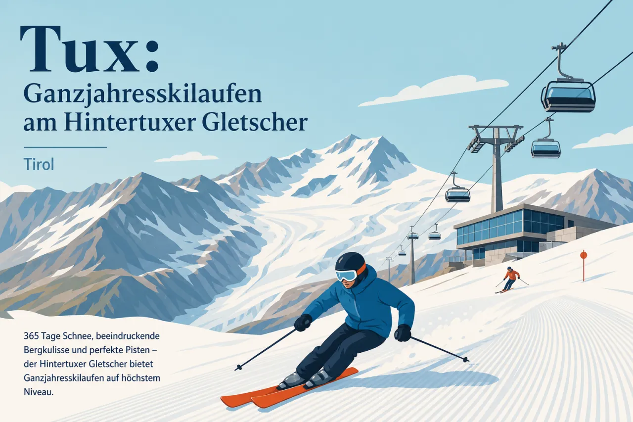 Tux: Ganzjahresskilaufen am Hintertuxer Gletscher