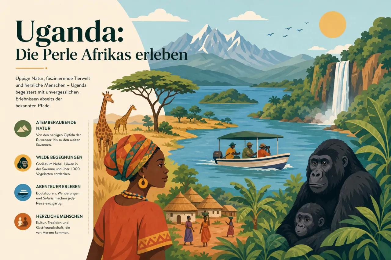 Uganda: Die Perle Afrikas erleben