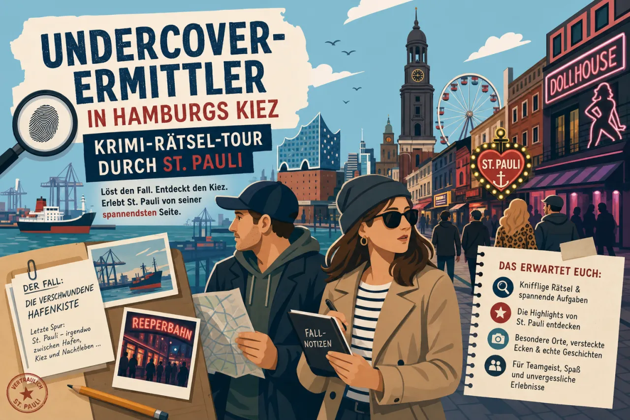 Undercover-Ermittler in Hamburgs Kiez: Krimi-Rätsel-Tour durch St. Pauli