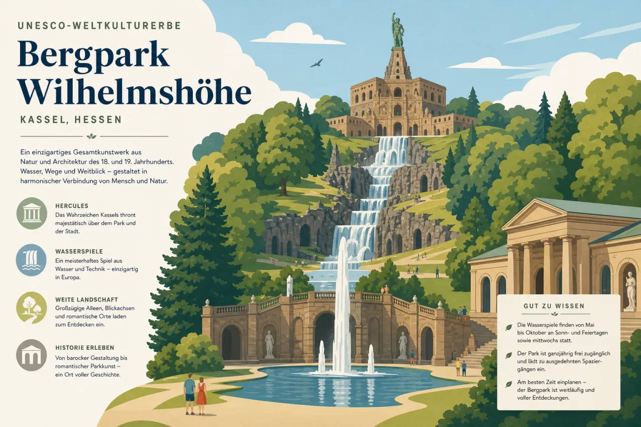 UNESCO-Welterbe Bergpark Wilhelmshöhe in Kassel