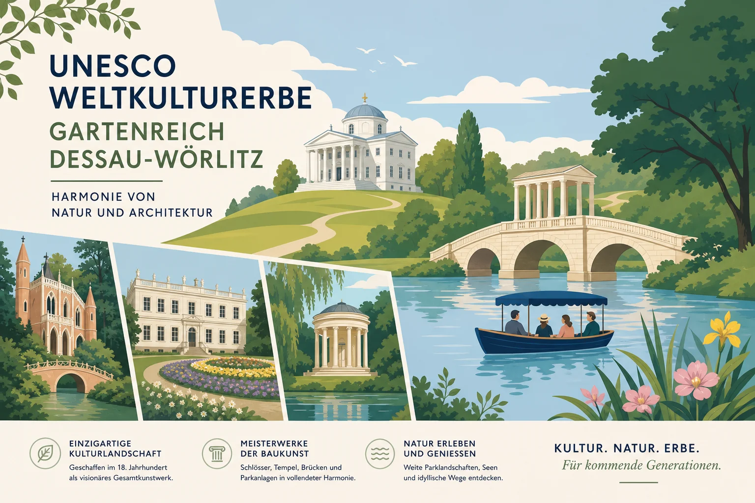 UNESCO Weltkulturerbe Gartenreich Dessau-Wörlitz – Harmonie von Natur und Architektur