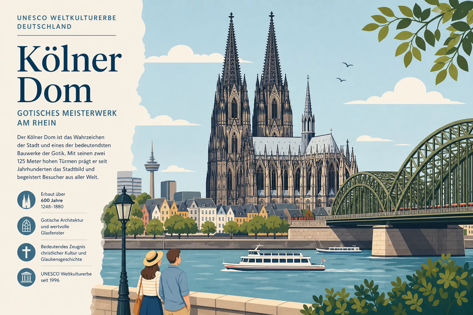 UNESCO Weltkulturerbe Kölner Dom – Gotisches Meisterwerk am Rhein