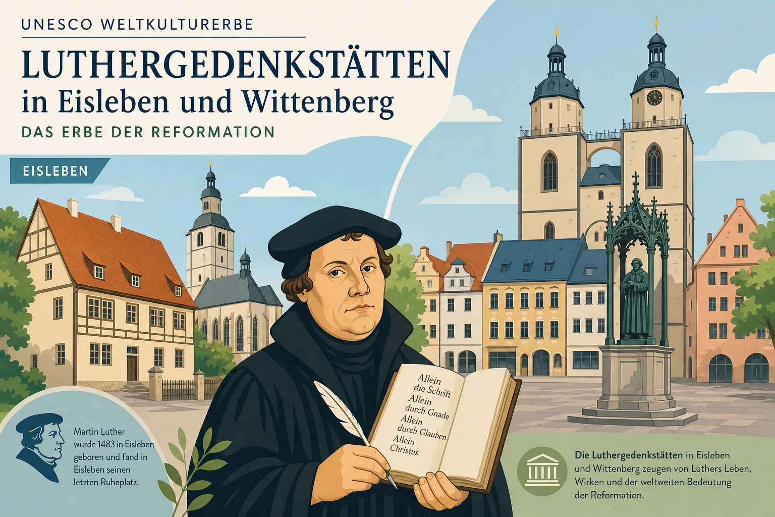 UNESCO-Weltkulturerbe: Luthergedenkstätten in Eisleben und Wittenberg