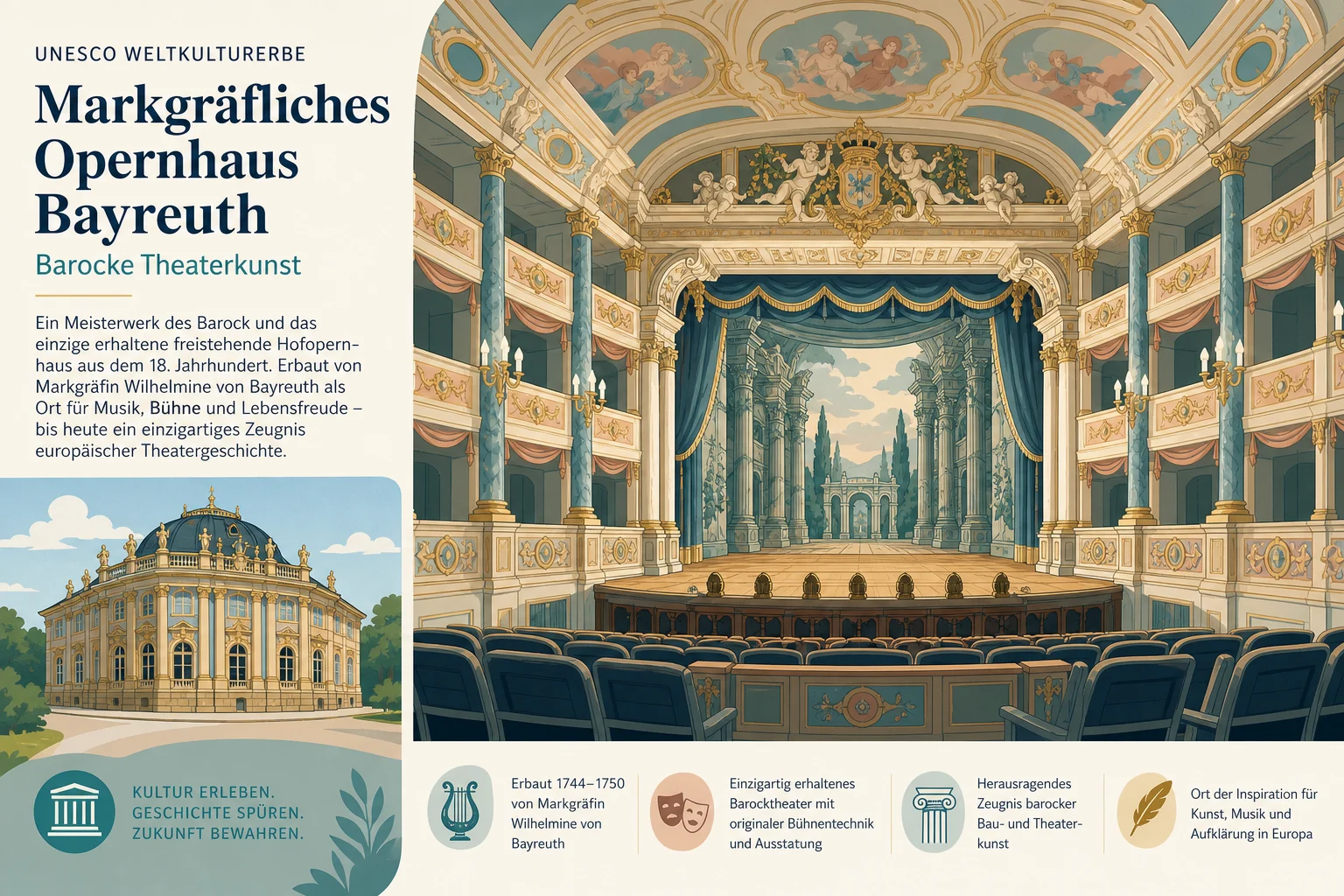 UNESCO Weltkulturerbe Markgräfliches Opernhaus Bayreuth – Barocke Theaterkunst