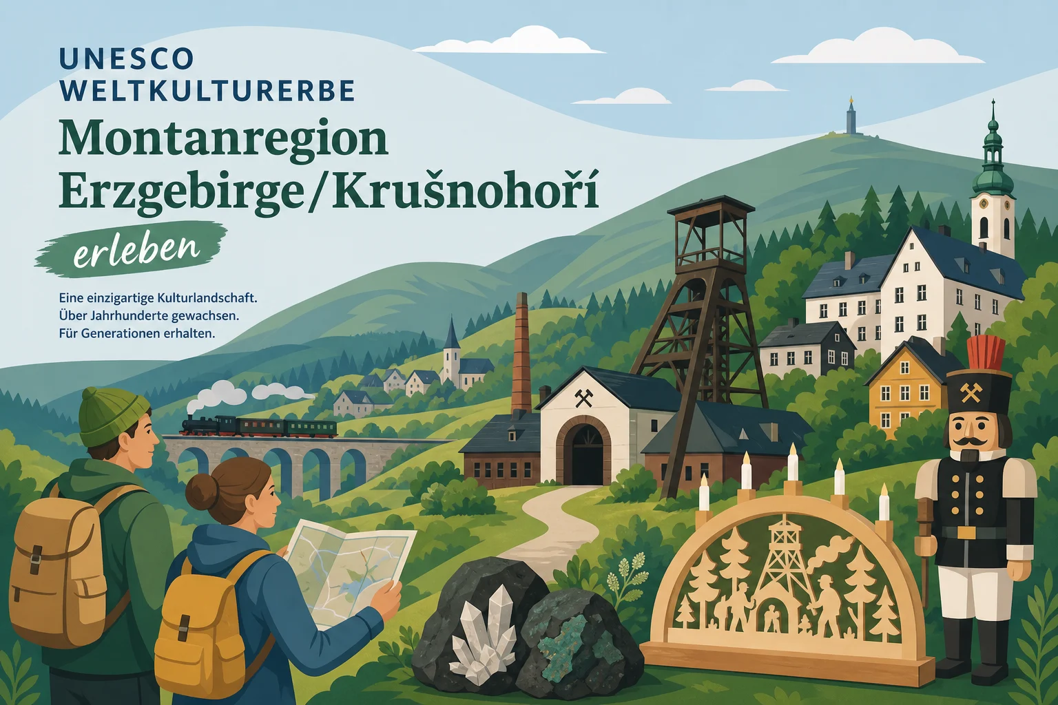 UNESCO Weltkulturerbe Montanregion Erzgebirge/Krušnohoří erleben