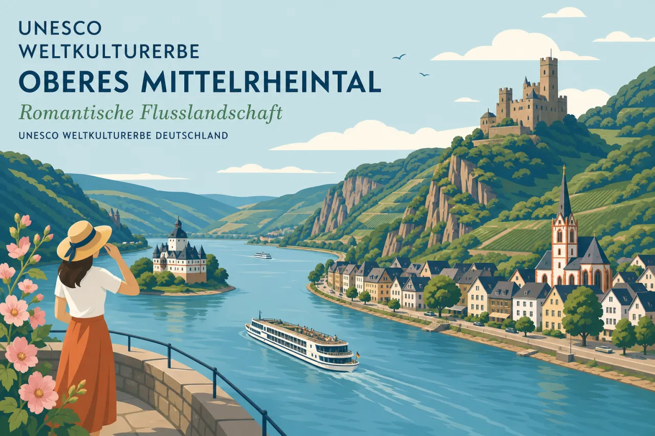 UNESCO Weltkulturerbe Oberes Mittelrheintal – Romantische Flusslandschaft