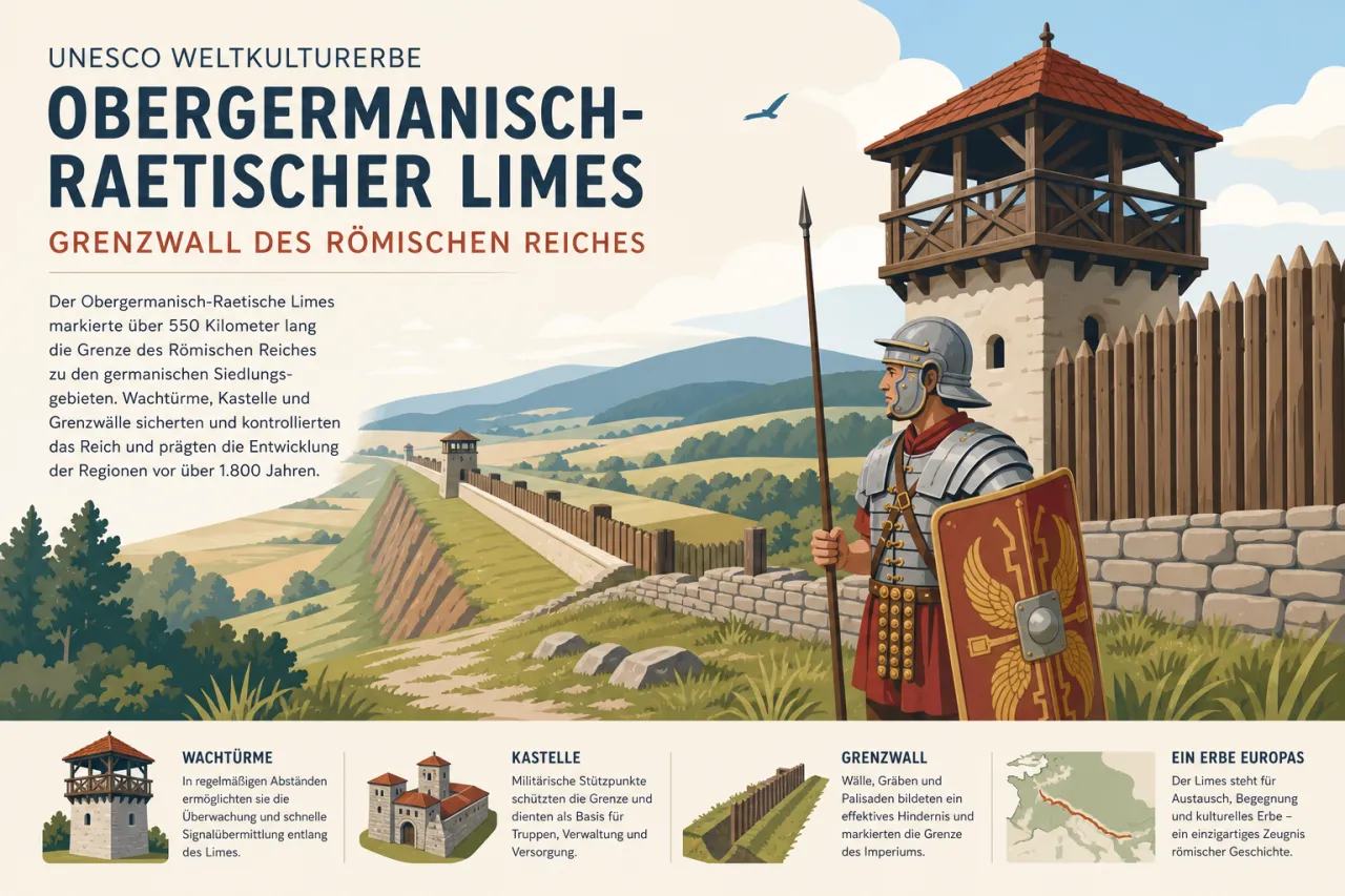 UNESCO Weltkulturerbe Obergermanisch-Raetischer Limes – Grenzwall des Römischen Reiches