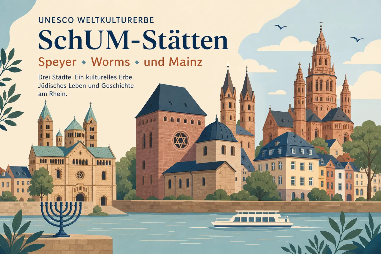 UNESCO Weltkulturerbe SchUM-Stätten Speyer Worms und Mainz