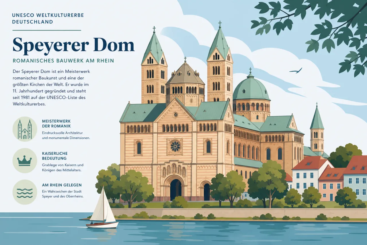 UNESCO Weltkulturerbe Speyerer Dom – Romanisches Bauwerk am Rhein