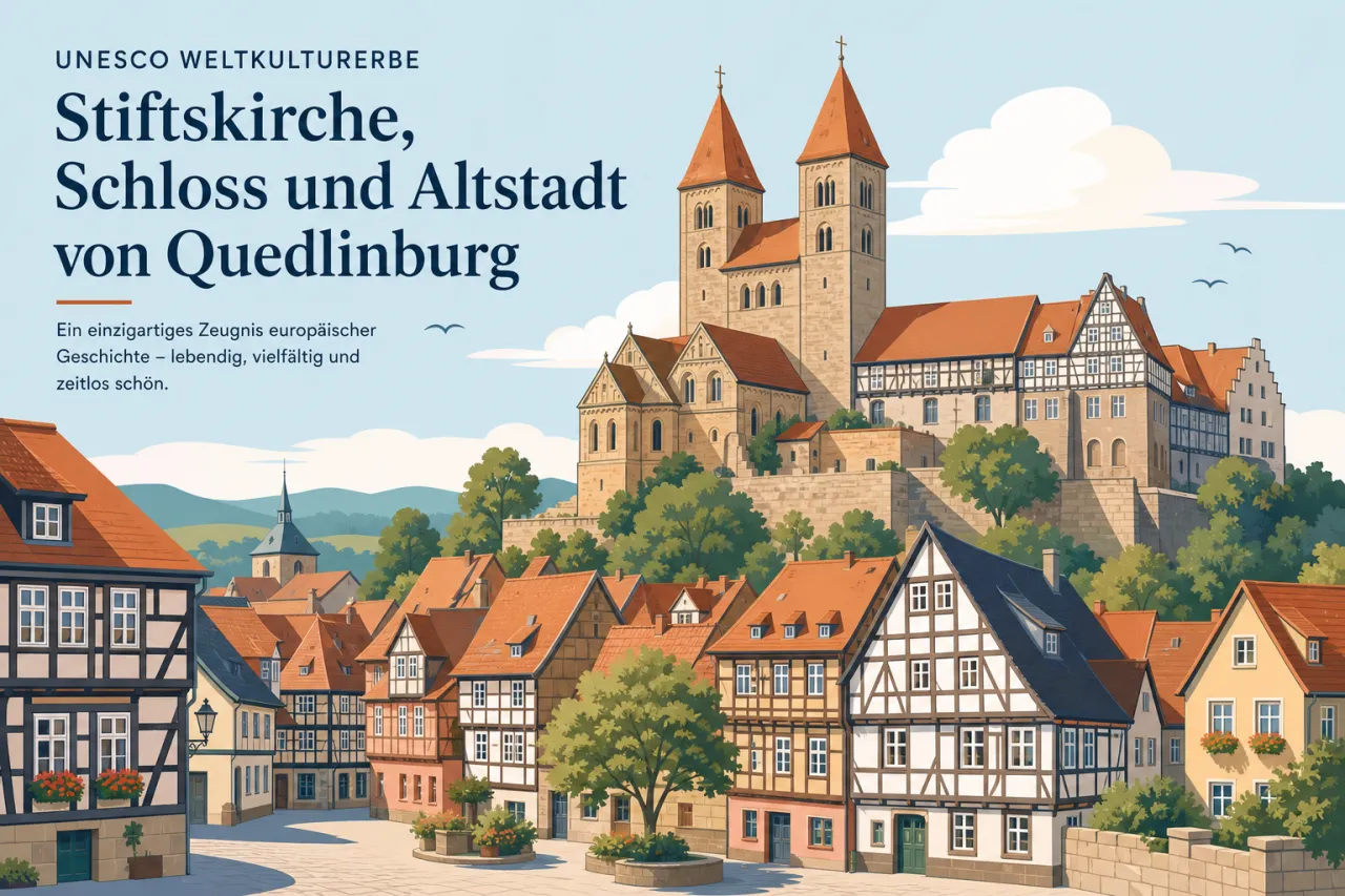UNESCO Weltkulturerbe Stiftskirche, Schloss und Altstadt von Quedlinburg