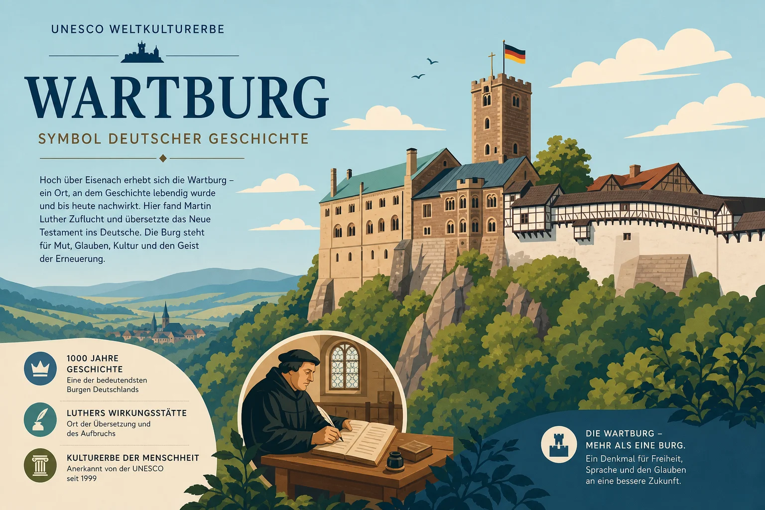 UNESCO Weltkulturerbe Wartburg – Symbol deutscher Geschichte