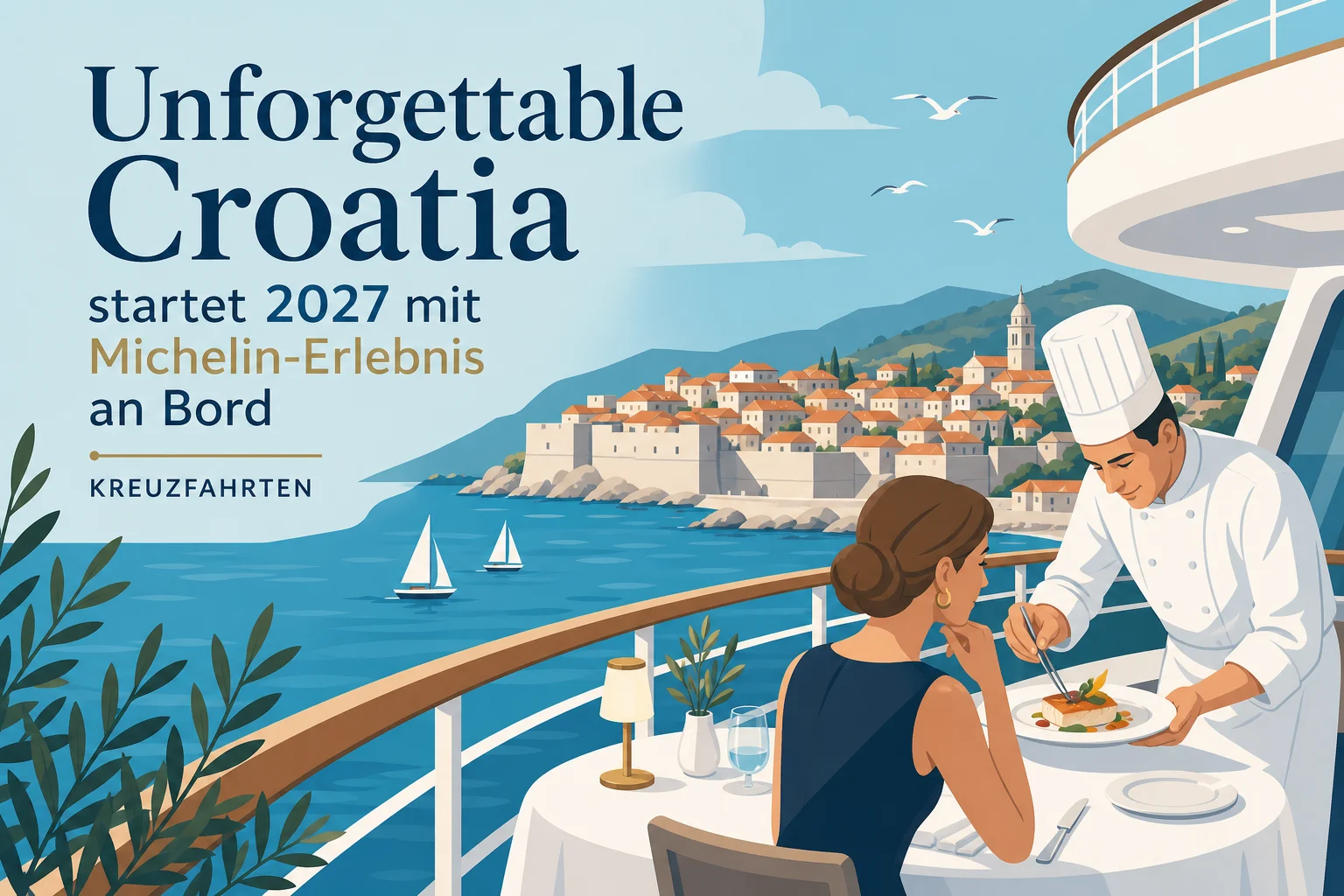 Unforgettable Croatia startet 2027 mit Michelin-Erlebnis an Bord