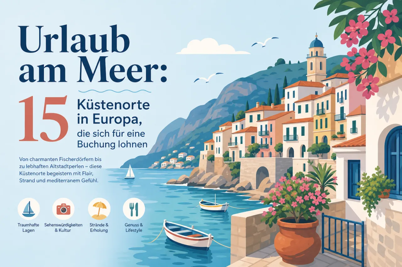 Urlaub am Meer: 15 Küstenorte in Europa, die sich für eine Buchung lohnen