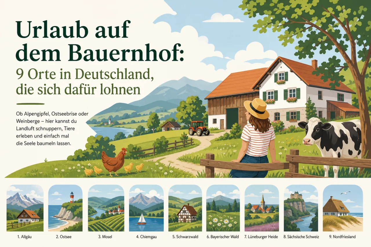 Urlaub auf dem Bauernhof: 9 Orte in Deutschland, die sich dafür lohnen
