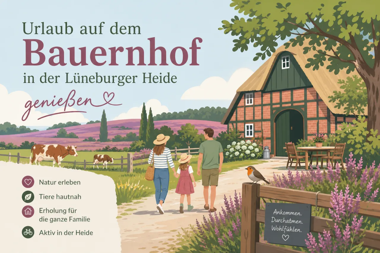 Urlaub auf dem Bauernhof in der Lüneburger Heide genießen