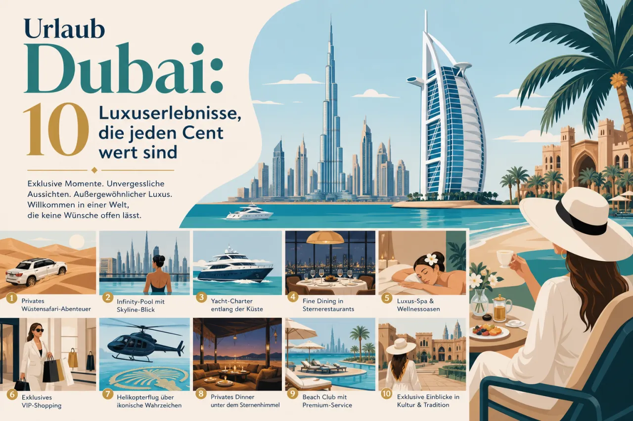 Urlaub Dubai: 10 Luxuserlebnisse, die jeden Cent wert sind