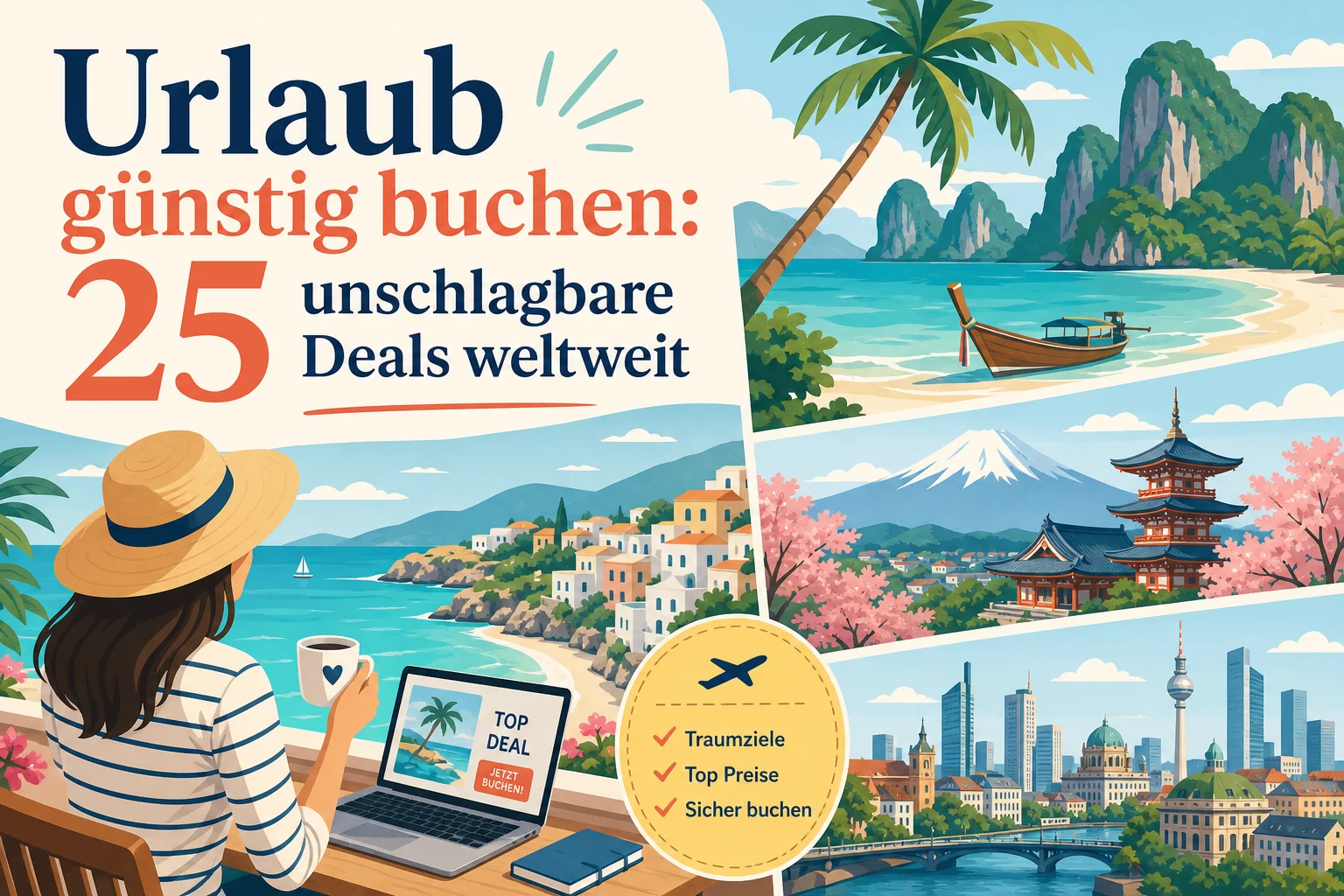 Urlaub günstig buchen: 25 unschlagbare Deals weltweit