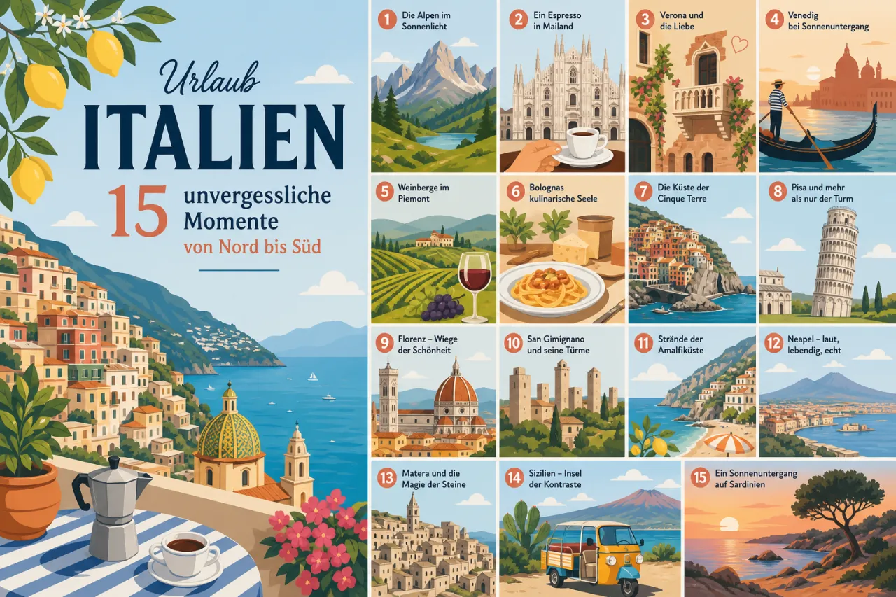Urlaub Italien: 15 unvergessliche Momente von Nord bis Süd