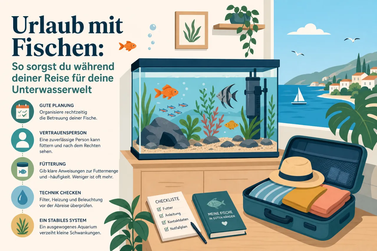 Urlaub mit Fischen: So sorgst du während deiner Reise für deine Unterwasserwelt
