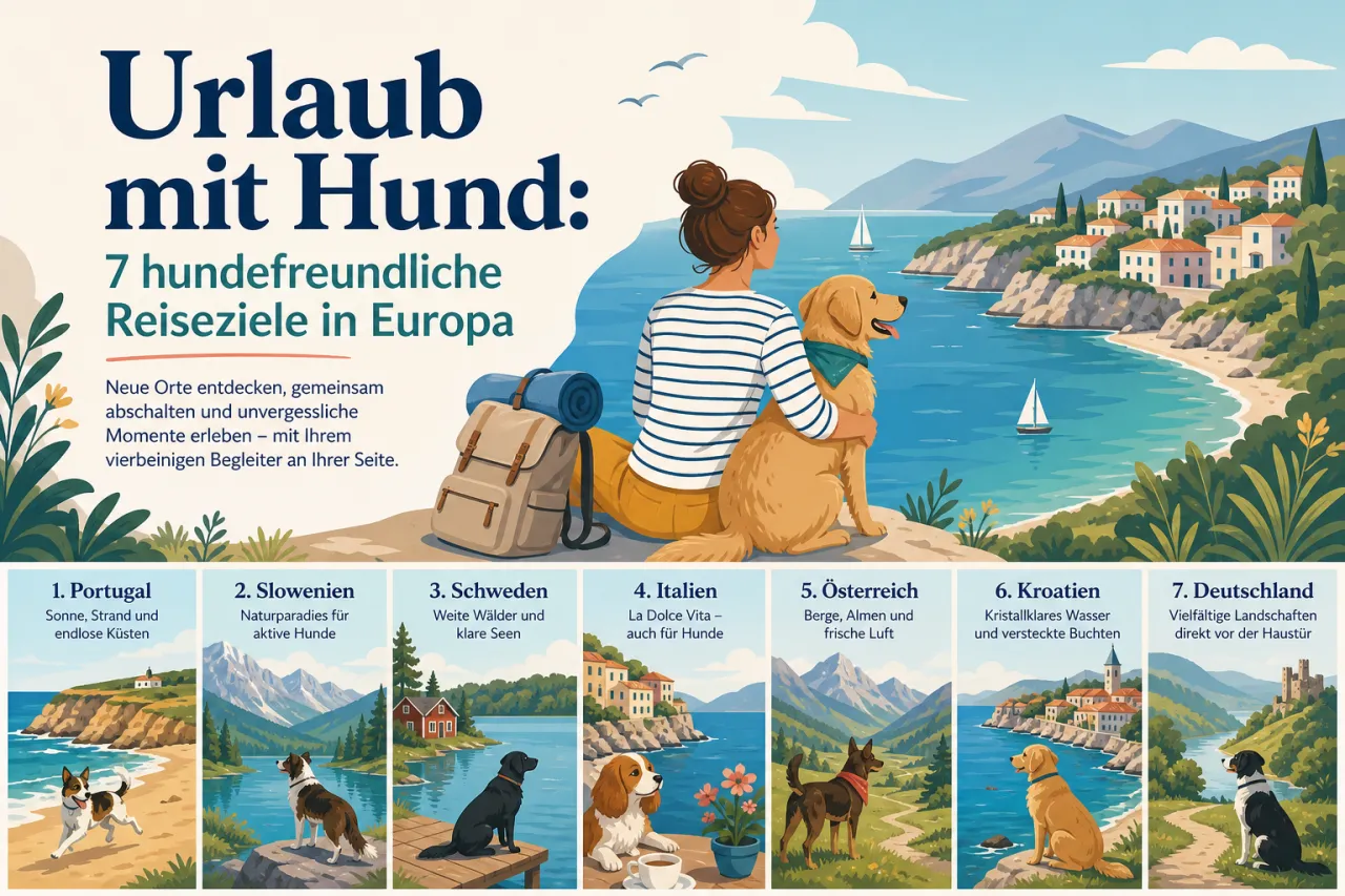 Urlaub mit Hund: 7 hundefreundliche Reiseziele in Europa