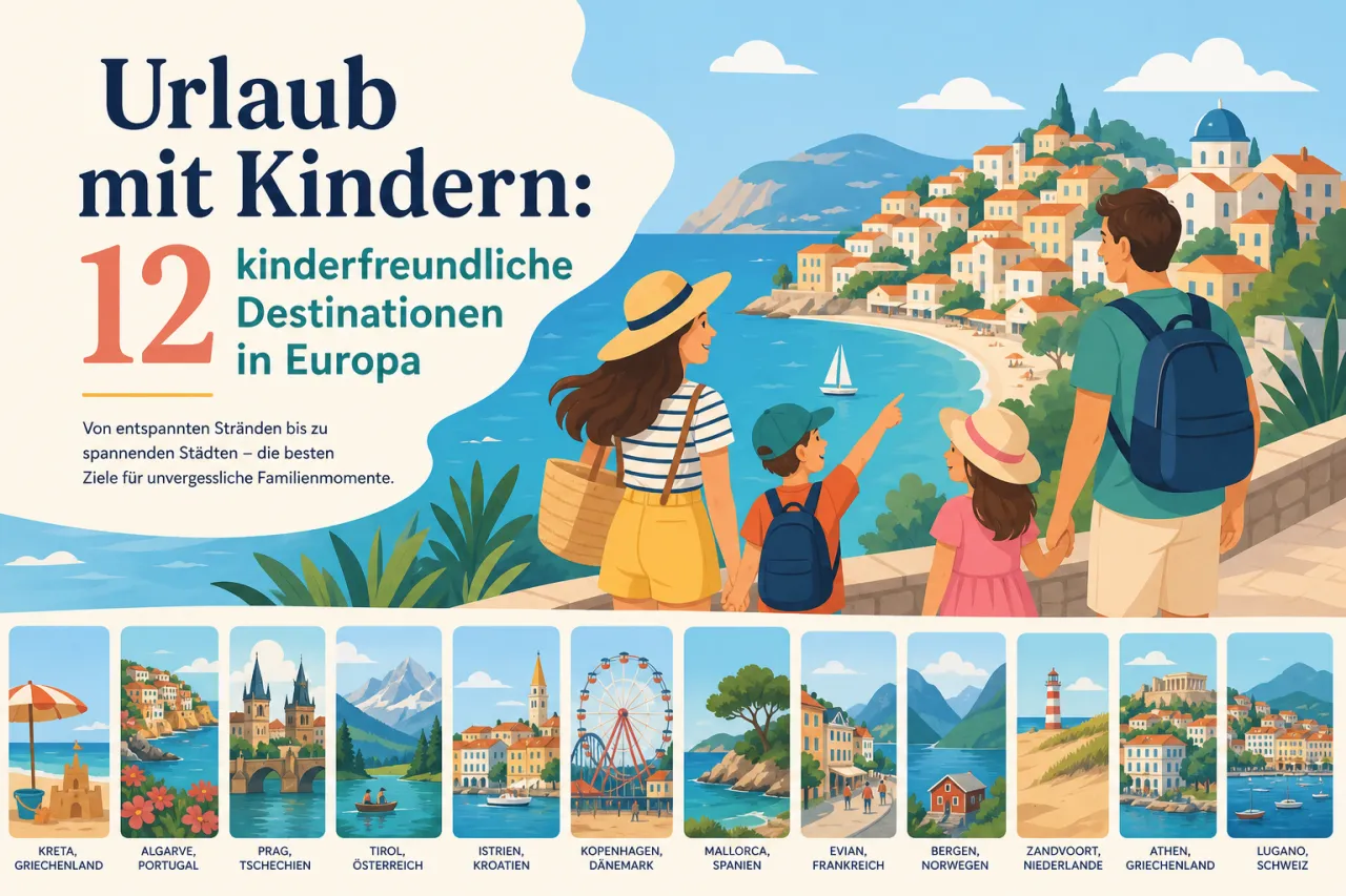 Urlaub mit Kindern: 12 kinderfreundliche Destinationen in Europa