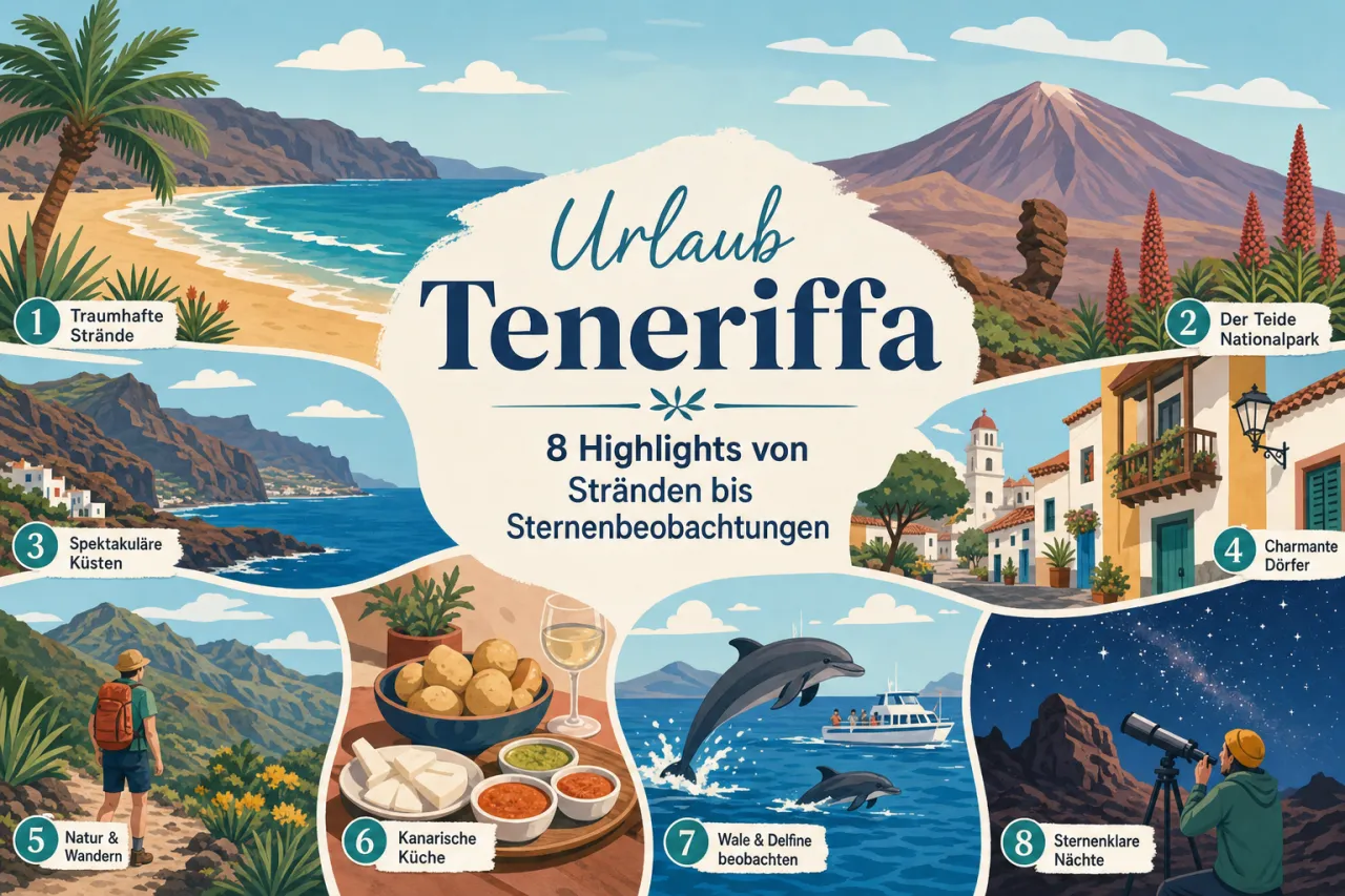 Urlaub Teneriffa: 8 Highlights von Stränden bis Sternenbeobachtungen