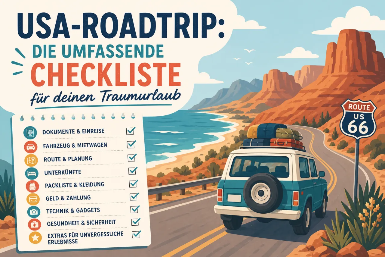 USA-Roadtrip: Die umfassende Checkliste für deinen Traumurlaub