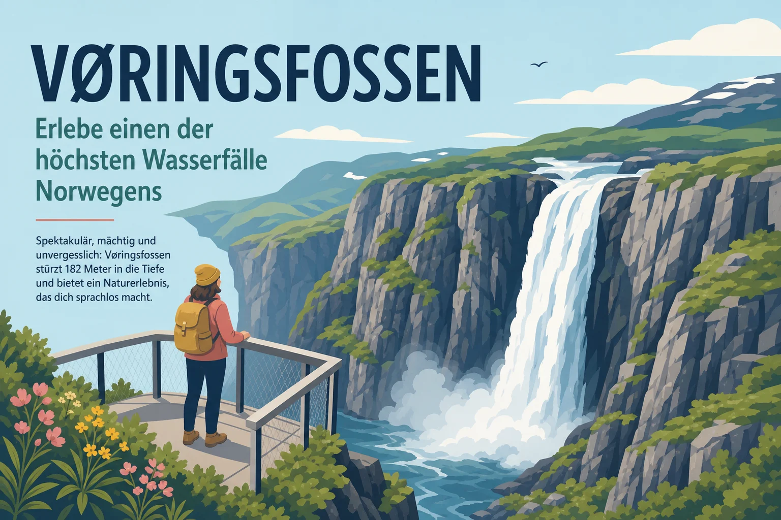 Vøringsfossen: Erlebe einen der höchsten Wasserfälle Norwegens