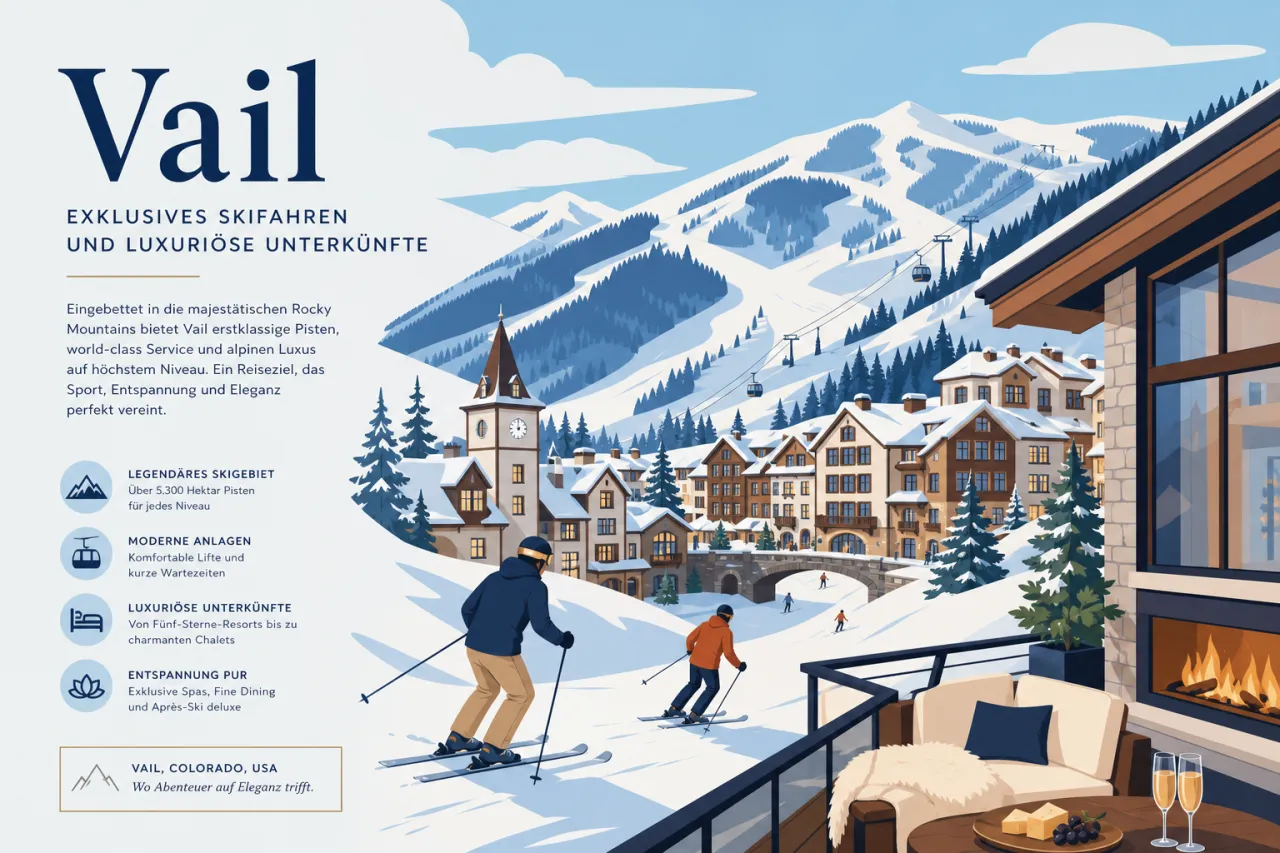 Vail: Exklusives Skifahren und luxuriöse Unterkünfte