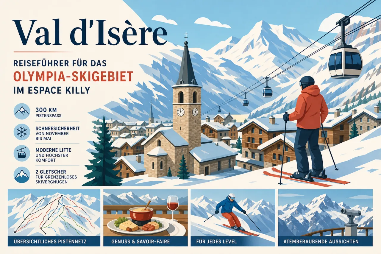 Val d'Isère: Reiseführer für das Olympia-Skigebiet im Espace Killy