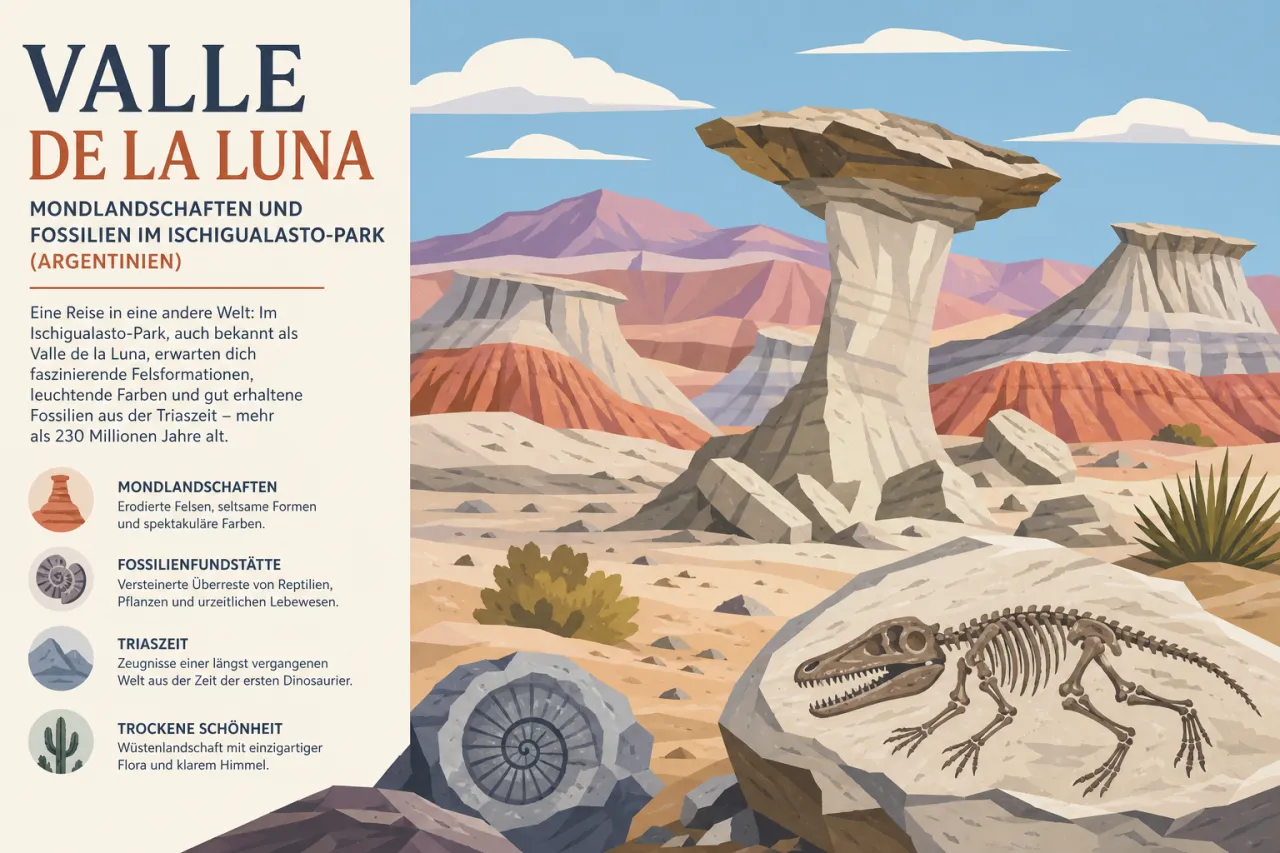 Valle de la Luna: Mondlandschaften und Fossilien im Ischigualasto-Park