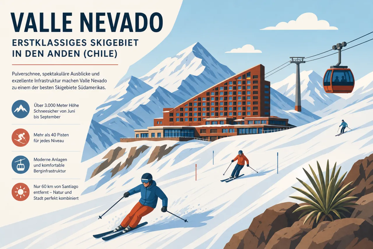 Valle Nevado: Erstklassiges Skigebiet in den Anden