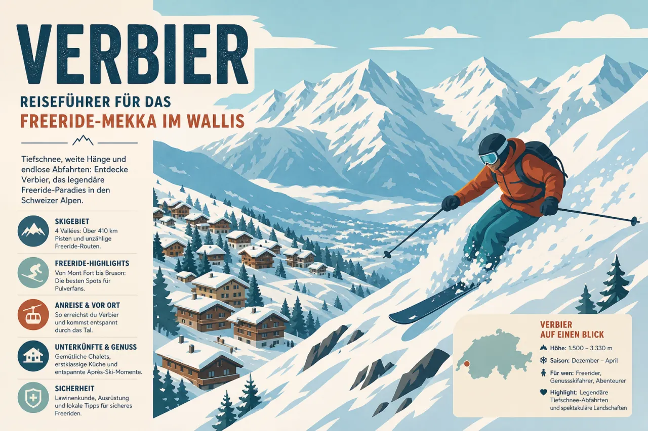 Verbier: Reiseführer für das Freeride-Mekka im Wallis