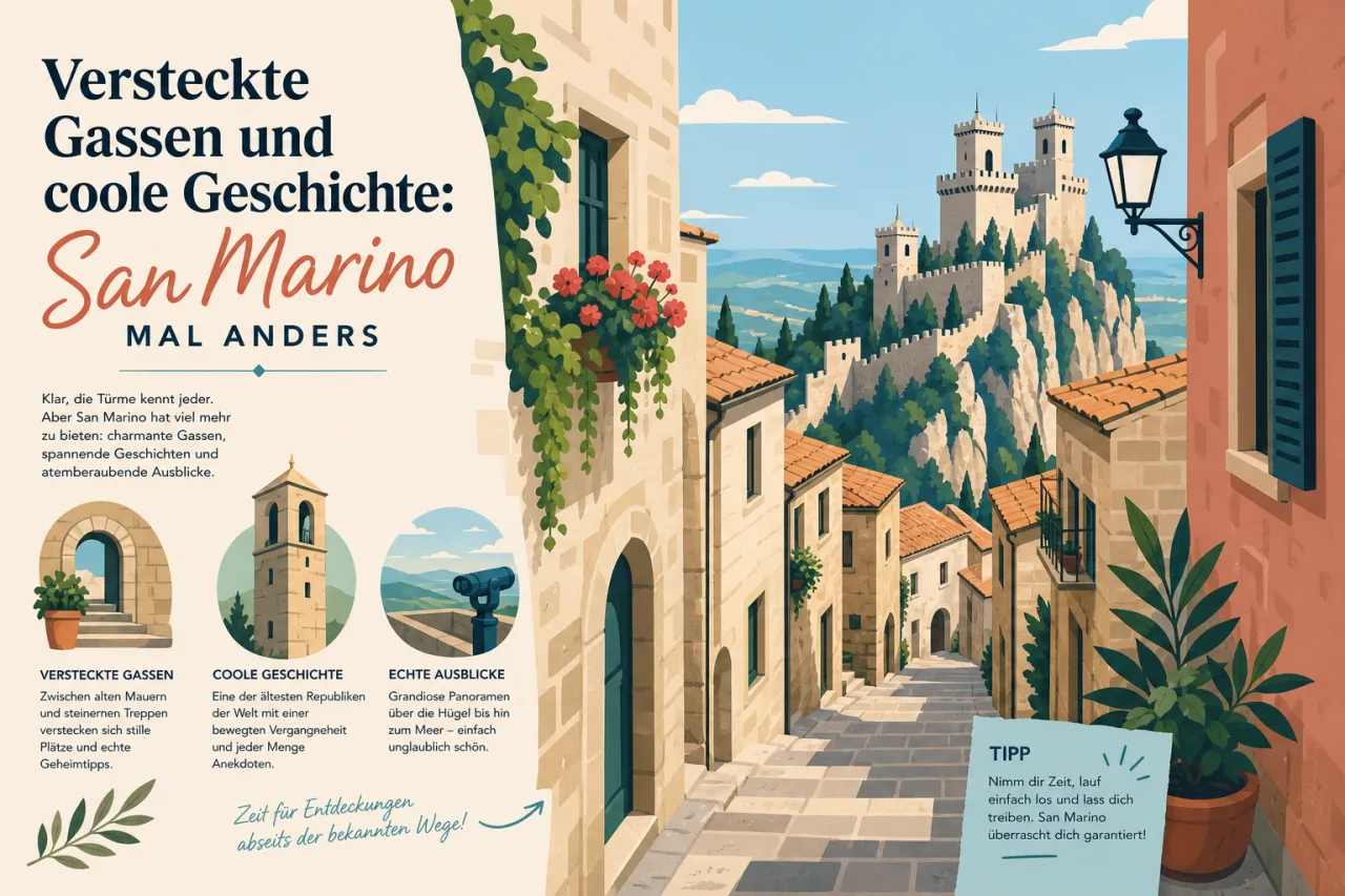 Versteckte Gassen und coole Geschichte: San Marino mal anders