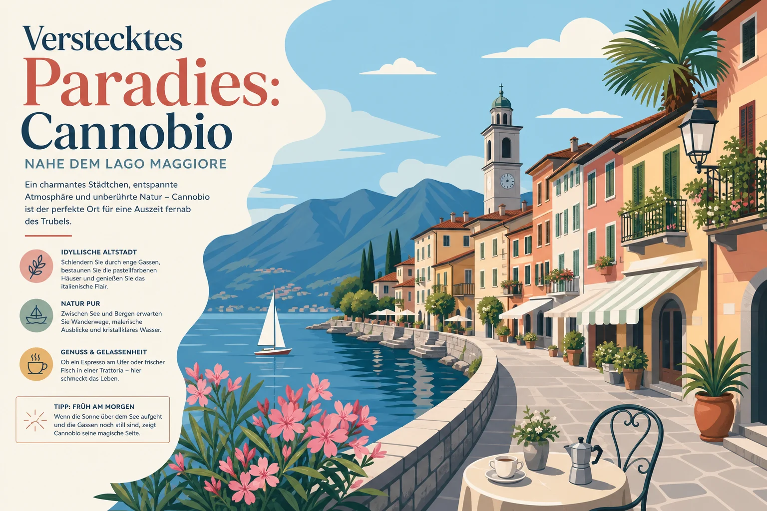 Cannobio am Lago Maggiore: Altstadt, Markt und Seeufer