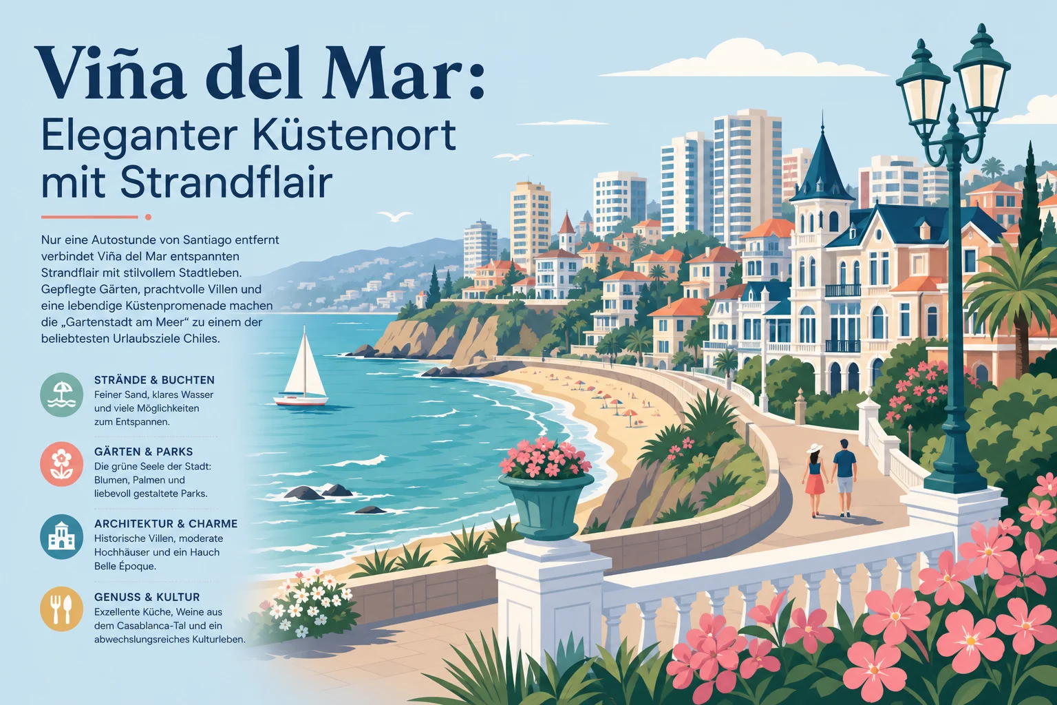 Viña del Mar: Eleganter Küstenort mit Strandflair