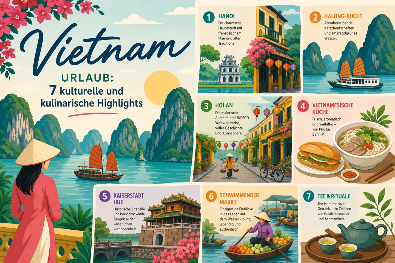 Vietnam Urlaub: 7 kulturelle und kulinarische Highlights