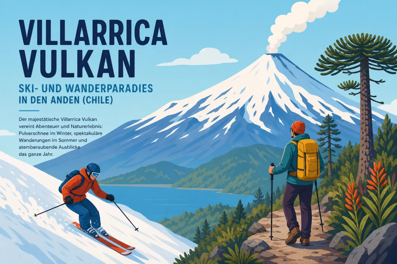 Villarrica Vulkan: Ski- und Wanderparadies in den Anden