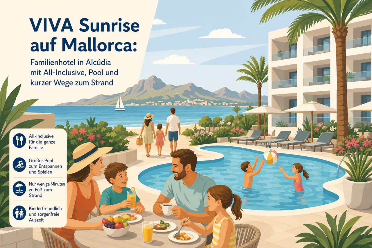 VIVA Sunrise auf Mallorca: Familienhotel in Alcúdia mit All-Inclusive, Pool und kurzer Wege zum Strand