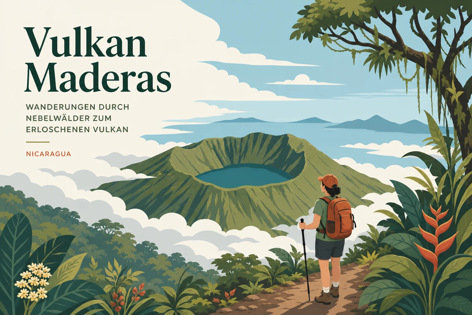 Vulkan Maderas: Wanderungen durch Nebelwälder zum erloschenen Vulkan