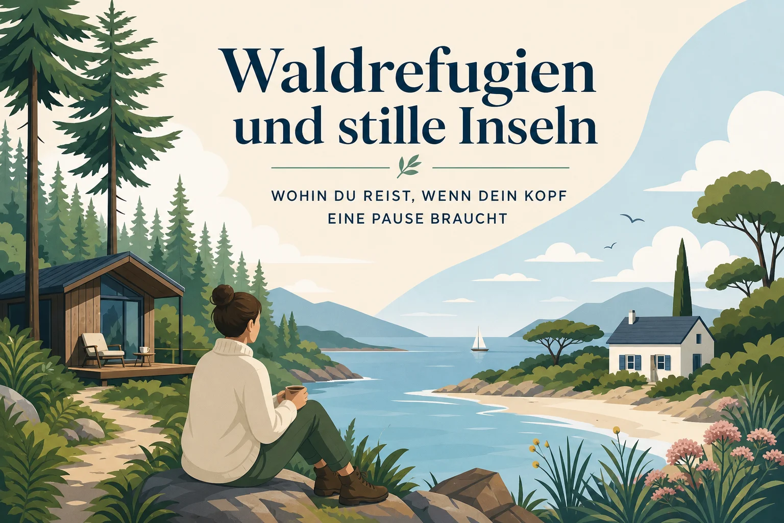 Waldrefugien und stille Inseln: Wohin du reist, wenn dein Kopf eine Pause braucht