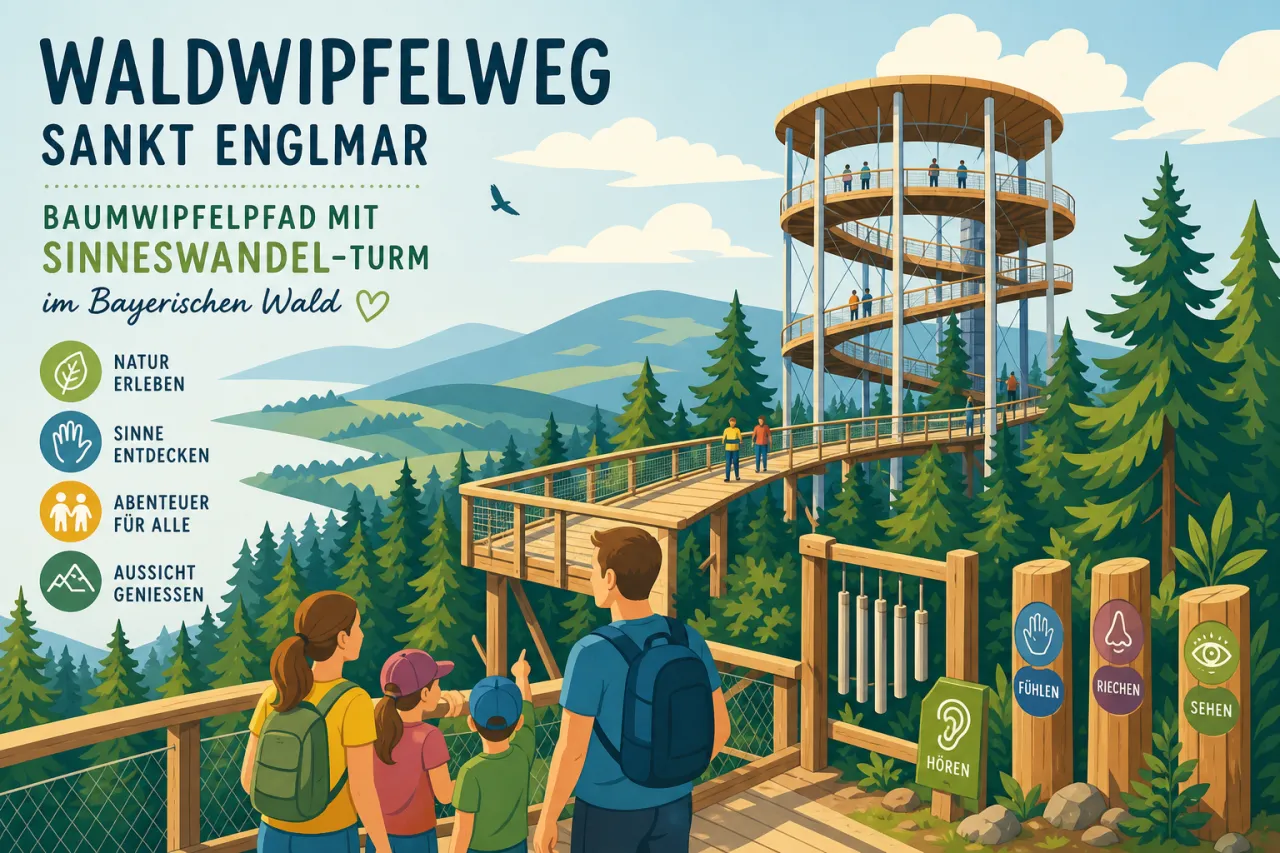 Waldwipfelweg Sankt Englmar — Baumwipfelpfad mit SinnesWandel-Turm im Bayerischen Wald