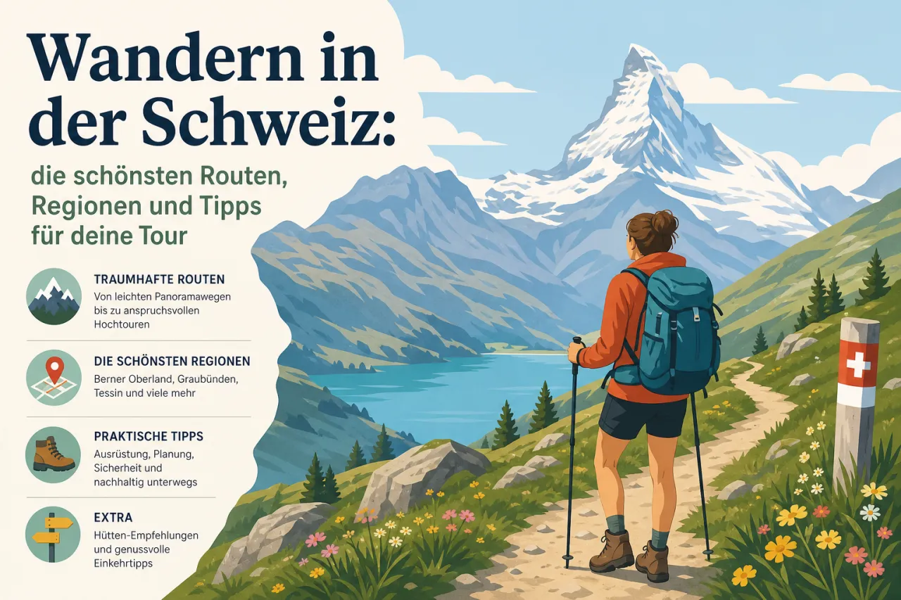 Wandern in der Schweiz: die schönsten Routen, Regionen und Tipps für deine Tour