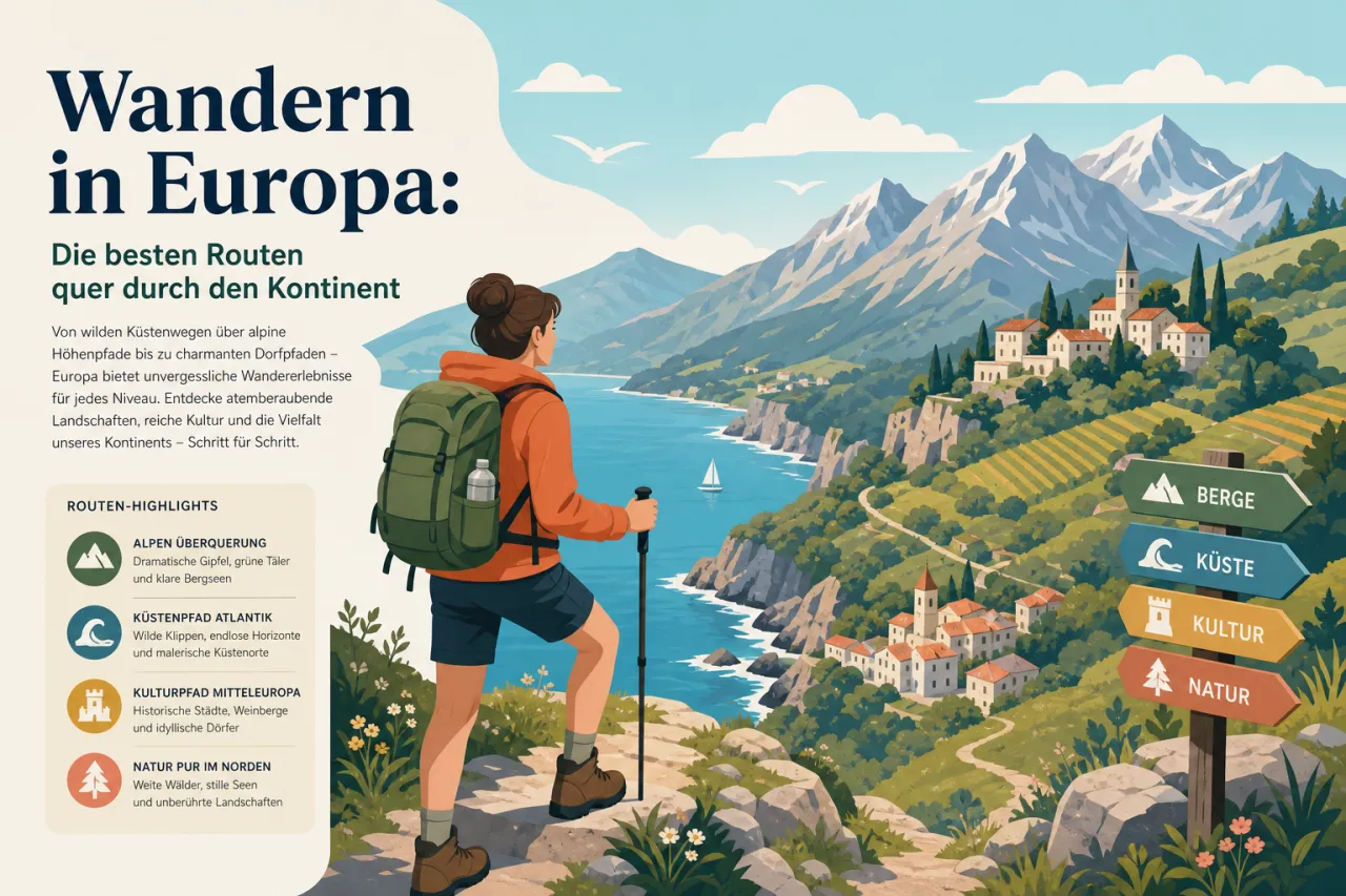 Wandern in Europa: Die besten Routen quer durch den Kontinent